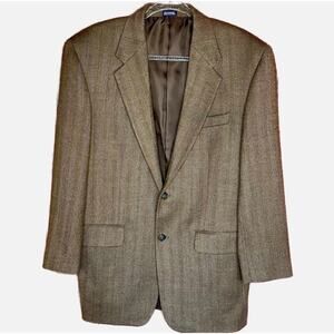 100% Lamb’s Wool Herringbone Blazer